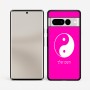 כיסוי בעיצוב אישי עם השם שלך לדגם - Google Pixel 7 Pro 5G בעיצוב סמל יינג יאנג