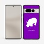 כיסוי בעיצוב אישי עם השם שלך לדגם - Google Pixel 7 Pro 5G בעיצוב קרנף