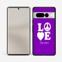 כיסוי בעיצוב אישי עם השם שלך לדגם - Google Pixel 7 Pro 5G בעיצוב אהבה