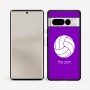 כיסוי בעיצוב אישי עם השם שלך לדגם - Google Pixel 7 Pro 5G בעיצוב כדור כדורעף