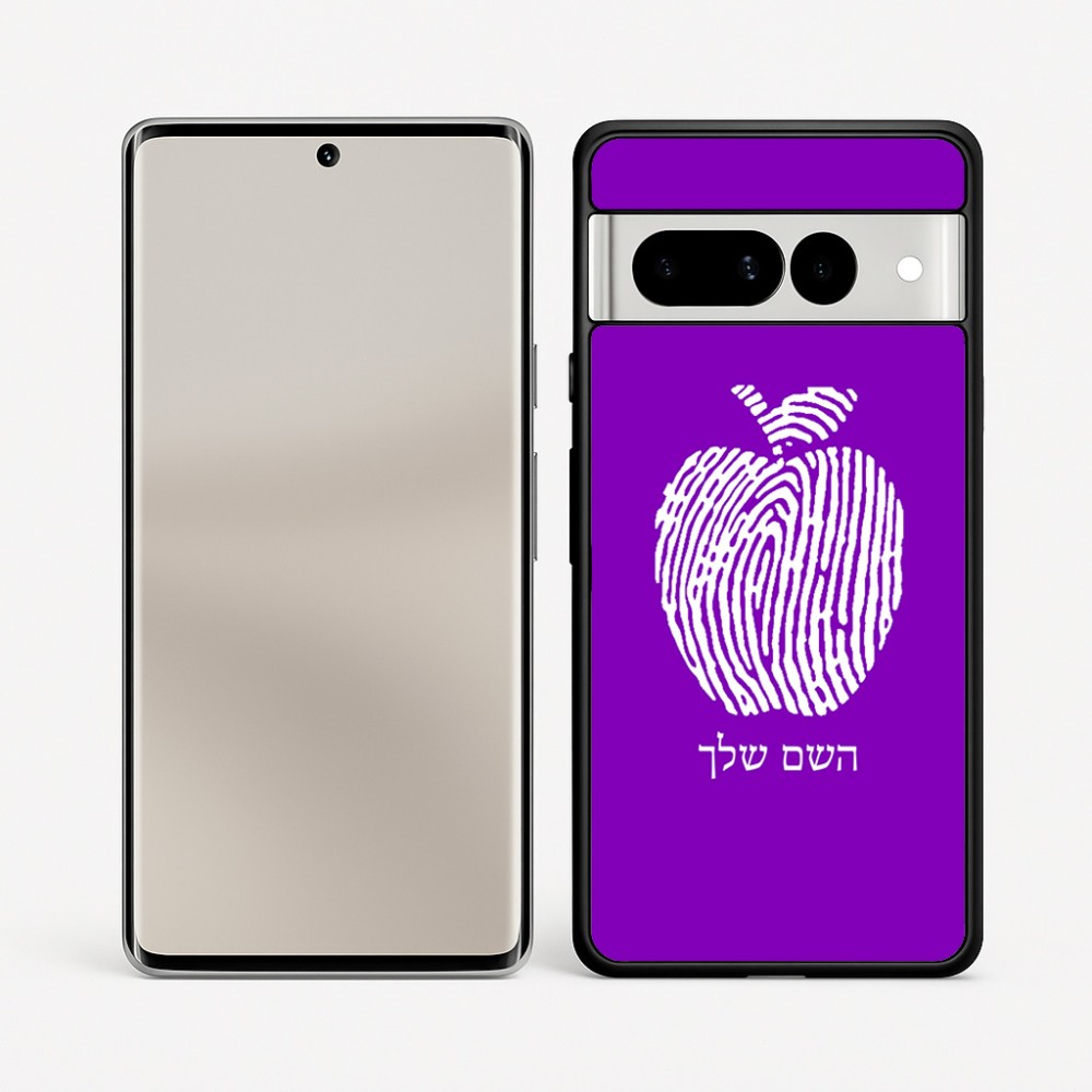 כיסוי בעיצוב אישי עם השם שלך לדגם - Google Pixel 7 Pro 5G בעיצוב הדפס תפוח