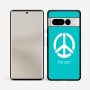 כיסוי בעיצוב אישי עם השם שלך לדגם - Google Pixel 7 Pro 5G בעיצוב סמל השלום