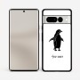כיסוי בעיצוב אישי עם השם שלך לדגם - Google Pixel 7 Pro 5G בעיצוב פינגווין