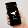 כיסוי בעיצוב אישי עם השם שלך לדגם - Google Pixel 7 Pro 5G בעיצוב דינוזאור