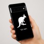 כיסוי בעיצוב אישי עם השם שלך לדגם - Google Pixel 7 Pro 5G בעיצוב קנגורו