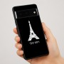 כיסוי בעיצוב אישי עם השם שלך לדגם - Google Pixel 7 Pro 5G בעיצוב מגדל אייפל