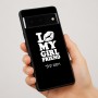 כיסוי בעיצוב אישי עם השם שלך לדגם - Google Pixel 7 Pro 5G בעיצוב לנשק את החברה שלי