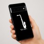 כיסוי בעיצוב אישי עם השם שלך לדגם - Google Pixel 7 Pro 5G בעיצוב סקסופון