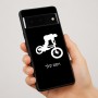 כיסוי בעיצוב אישי עם השם שלך לדגם - Google Pixel 7 Pro 5G בעיצוב רוכב אופניים