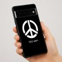כיסוי בעיצוב אישי עם השם שלך לדגם - Google Pixel 7 Pro 5G בעיצוב סמל השלום