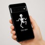 כיסוי בעיצוב אישי עם השם שלך לדגם - Google Pixel 7 Pro 5G בעיצוב סקלטון