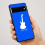 כיסוי בעיצוב אישי עם השם שלך לדגם - Google Pixel 7 Pro 5G בעיצוב גיטרה