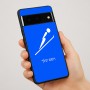 כיסוי בעיצוב אישי עם השם שלך לדגם - Google Pixel 7 Pro 5G בעיצוב קפיצת סקי אולימפית