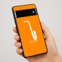 כיסוי בעיצוב אישי עם השם שלך לדגם - Google Pixel 7 Pro 5G בעיצוב סקסופון