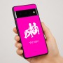 כיסוי בעיצוב אישי עם השם שלך לדגם - Google Pixel 7 Pro 5G בעיצוב מזלות - תאומים