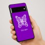 כיסוי בעיצוב אישי עם השם שלך לדגם - Google Pixel 7 Pro 5G בעיצוב פרפר