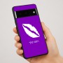 כיסוי בעיצוב אישי עם השם שלך לדגם - Google Pixel 7 Pro 5G בעיצוב שפתיים - נשיקה
