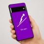 כיסוי בעיצוב אישי עם השם שלך לדגם - Google Pixel 7 Pro 5G בעיצוב קפיצת סקי אולימפית