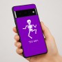 כיסוי בעיצוב אישי עם השם שלך לדגם - Google Pixel 7 Pro 5G בעיצוב סקלטון