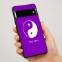 כיסוי בעיצוב אישי עם השם שלך לדגם - Google Pixel 7 Pro 5G בעיצוב סמל יינג יאנג