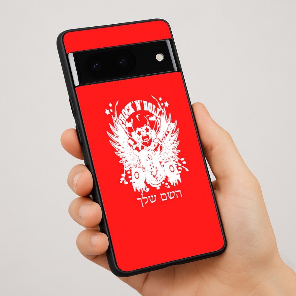 כיסוי בעיצוב אישי עם השם שלך לדגם - Google Pixel 7 Pro 5G בעיצוב רוקנרול