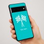 כיסוי בעיצוב אישי עם השם שלך לדגם - Google Pixel 7 Pro 5G בעיצוב דגל המירוץ