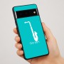 כיסוי בעיצוב אישי עם השם שלך לדגם - Google Pixel 7 Pro 5G בעיצוב סקסופון