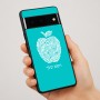 כיסוי בעיצוב אישי עם השם שלך לדגם - Google Pixel 7 Pro 5G בעיצוב הדפס תפוח