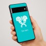 כיסוי בעיצוב אישי עם השם שלך לדגם - Google Pixel 7 Pro 5G בעיצוב פרחי קרן