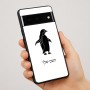 כיסוי בעיצוב אישי עם השם שלך לדגם - Google Pixel 7 Pro 5G בעיצוב פינגווין