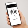 כיסוי בעיצוב אישי עם השם שלך לדגם - Google Pixel 7 Pro 5G בעיצוב דגל המירוץ