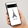 כיסוי בעיצוב אישי עם השם שלך לדגם - Google Pixel 7 Pro 5G בעיצוב מגדל אייפל