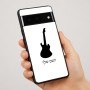 כיסוי בעיצוב אישי עם השם שלך לדגם - Google Pixel 7 Pro 5G בעיצוב גיטרה