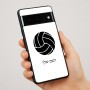 כיסוי בעיצוב אישי עם השם שלך לדגם - Google Pixel 7 Pro 5G בעיצוב כדור כדורעף