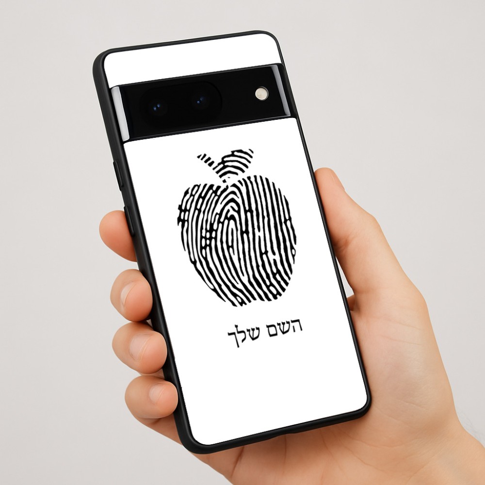 כיסוי בעיצוב אישי עם השם שלך לדגם - Google Pixel 7 Pro 5G בעיצוב הדפס תפוח