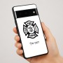 כיסוי בעיצוב אישי עם השם שלך לדגם - Google Pixel 7 Pro 5G בעיצוב כבאי - תגית