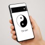 כיסוי בעיצוב אישי עם השם שלך לדגם - Google Pixel 7 Pro 5G בעיצוב סמל יינג יאנג
