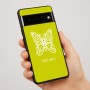 כיסוי בעיצוב אישי עם השם שלך לדגם - Google Pixel 7 Pro 5G בעיצוב פרפר