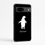 כיסוי בעיצוב אישי עם השם שלך לדגם - Google Pixel 7a 5G בעיצוב פינגווין