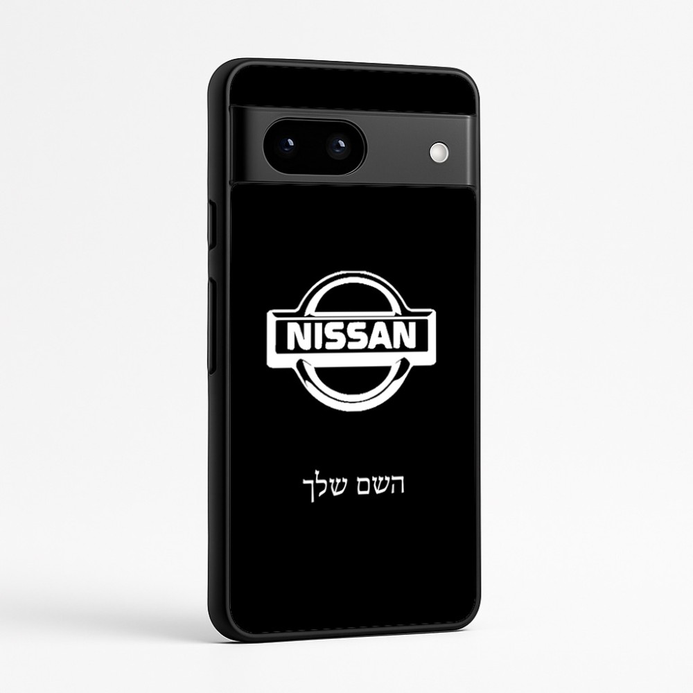 כיסוי בעיצוב אישי עם השם שלך לדגם - Google Pixel 7a 5G בעיצוב ניסאן