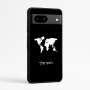 כיסוי בעיצוב אישי עם השם שלך לדגם - Google Pixel 7a 5G בעיצוב מפת העולם