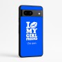 כיסוי בעיצוב אישי עם השם שלך לדגם - Google Pixel 7a 5G בעיצוב לנשק את החברה שלי