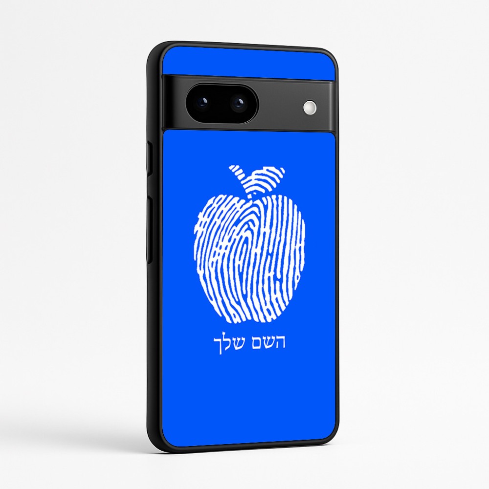 כיסוי בעיצוב אישי עם השם שלך לדגם - Google Pixel 7a 5G בעיצוב הדפס תפוח
