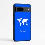 כיסוי בעיצוב אישי עם השם שלך לדגם - Google Pixel 7a 5G בעיצוב מפת העולם