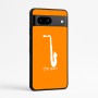 כיסוי בעיצוב אישי עם השם שלך לדגם - Google Pixel 7a 5G בעיצוב סקסופון