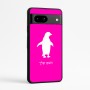 כיסוי בעיצוב אישי עם השם שלך לדגם - Google Pixel 7a 5G בעיצוב פינגווין