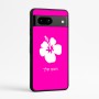 כיסוי בעיצוב אישי עם השם שלך לדגם - Google Pixel 7a 5G בעיצוב פרח היביסקוס