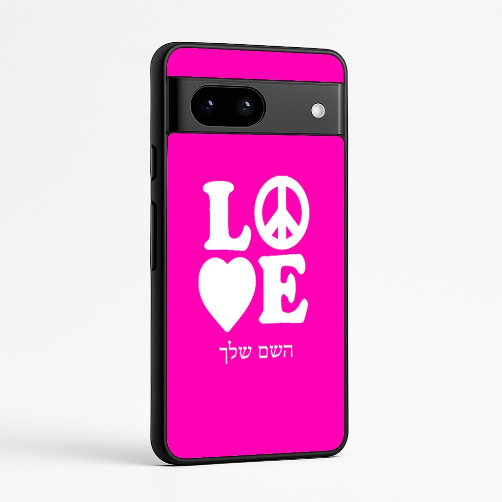 כיסוי בעיצוב אישי עם השם שלך לדגם - Google Pixel 7a 5G בעיצוב אהבה