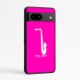 כיסוי בעיצוב אישי עם השם שלך לדגם - Google Pixel 7a 5G בעיצוב סקסופון