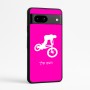 כיסוי בעיצוב אישי עם השם שלך לדגם - Google Pixel 7a 5G בעיצוב רוכב אופניים